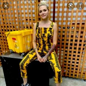 Nooworks overalls / jumpsuit with cat print